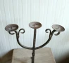 Ковано желязо масичка и свещник, снимка 7