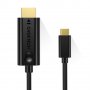 CHOETECH USB C към HDMI кабела (4K @ 60Hz), USB Type C Thunderbolt 3 към HDMI кабел - 3 метра, снимка 2