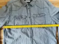 Pepe Jeans London HRTG Premium Denim дънкова риза XXL светлосиня 100% памук, снимка 10