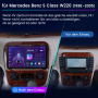 Мултимедия, за Mercedes, S Class W220, плеър Екран 9”, мерцедес, Android, Навигация, W 220 двоен дин, снимка 6