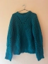 Тюркоазен плетен дамски пуловер М размер на марката Vero Moda състав 83% акрил ❤️, снимка 1