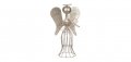 Коледен декоративен метален ангел, 30см 