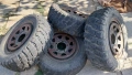 4 гуми с джанти, общо 8 гуми 195/80R15, снимка 2