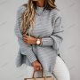 Ежедневен дамски пуловер със странична цепка - 023, снимка 1 - Блузи с дълъг ръкав и пуловери - 42678217