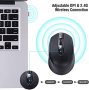 Нова Безжична мишка за лаптоп 2.4gh/USB применик за PC Mac,Chromebook,MacBook, снимка 5