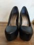 Елегантни черни кожени обувки с висок ток  Tendenz, снимка 3