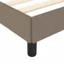 vidaXL Рамка за легло без матрак, таупе, 90x200 см, плат, снимка 7
