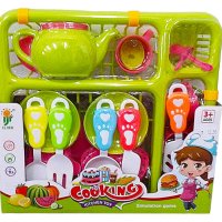 Детски сушилник с кухненски набор и чайник - 15760, снимка 1 - Играчки за стая - 41851162