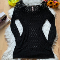 Мрежеста блуза, снимка 1 - Блузи с дълъг ръкав и пуловери - 36132710