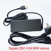 Зарядно за лаптоп Lenovo - Square 20V/ 4.5A / 90W, снимка 1 - Кабели и адаптери - 35926309