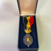 Белгийски медал на труда. №2118, снимка 1 - Антикварни и старинни предмети - 36205396