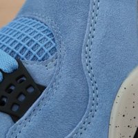 Нови Оригинални Обувки Nike Air Jordan 4 University Blue Размер 42.5 Кецове Сини Маратонки 27см uk8, снимка 12 - Кецове - 40430183