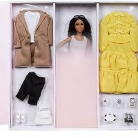 Оригинална колекционерска кукла Барби @Barbiestyle тъмнокожа Mattel, снимка 10 - Кукли - 38965136