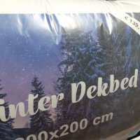 Топла Зимна завивка Winter Bettdecke - Bett - Decke - Warm - Silver Star - Textilie - Winterdecke, снимка 4 - Олекотени завивки и одеяла - 42174557
