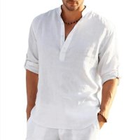 Мъжки ленени ризи. , снимка 1 - Ризи - 41484882