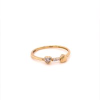 Златен дамски пръстен 0,98гр. размер:56 14кр. проба:585 модел:20115-6, снимка 2 - Пръстени - 42615599
