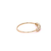 Златен дамски пръстен 0,93гр. размер:54 14кр. проба:585 модел:22037-2, снимка 2 - Пръстени - 44262065