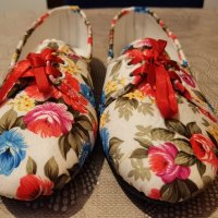 Обувки свежи на цветя, флорални мотиви, снимка 3 - Дамски елегантни обувки - 41470925