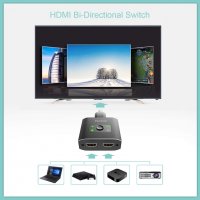 Techole 4K HDMI сплитер-алуминиев двупосочен, 2 x 1/1 x 2, 4K 3D 1080P за Xbox PS, РС,​ HDTV, снимка 4 - Части и Платки - 35982916