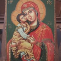 Икона св. Богородица с Младенеца , снимка 2 - Икони - 22558073