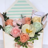 Пликове със сухи и сапунени цветя, снимка 3 - Подаръци за жени - 41926021