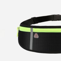Олекотена чанта за кръста - трекинг, маратон, бягане - черен цвят, снимка 8 - Чанти - 36021342