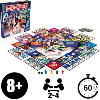 Нова Семейна настолна игра Monopoly: Marvel Heroes Edition Монополи Марвел, снимка 2 - Игри и пъзели - 44681759