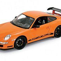 Porsche 911 (997) GT3 RS 1997 - мащаб 1:24 на Welly моделът е нов в кутия, снимка 8 - Колекции - 42713979