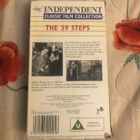 Видеокасета '' THE 39 STEPS ''  VHS  1935 година  , снимка 2 - Други жанрове - 39922557