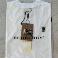 Burberry мъжка тениска фланелка блуза бяла 100% памук у имат унисекс , снимка 18 - Тениски - 40353254