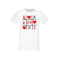Мъжка тениска Свети Валентин Tic Tac Toe Love 1, снимка 4 - Тениски - 35716069