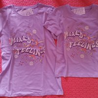 Тениски за мама и дъщеря! 100% памук!, снимка 1 - Тениски - 40685479