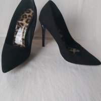 Елегантни дамски обувки  PAOLO BOCELLI , велурени , номер 38, снимка 4 - Дамски елегантни обувки - 40626311