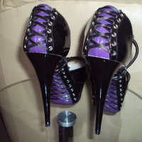 Обувки на висок ток-Pleaser, снимка 2 - Дамски обувки на ток - 41875009