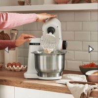 Миксер за тесто Bosch MUM Series 2 MUMS2EW00 с купа от неръждаема стомана 3,8 L (код 610), снимка 4 - Миксери - 39982825