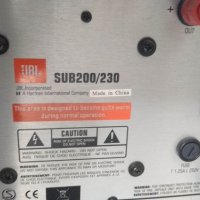 Субуфер JBL SUB200/230, снимка 8 - Тонколони - 40515780