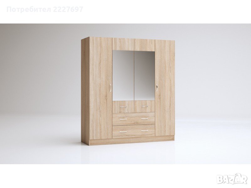 Гардероб АПОЛО 9 с 4 крила, снимка 1