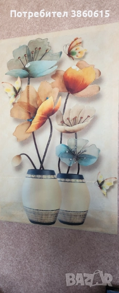 Lucky flowers - Луксозна светеща картина , снимка 1