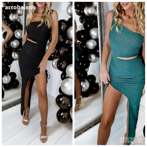Секси дамска вечерна рокля Shine, 2цвята , снимка 1