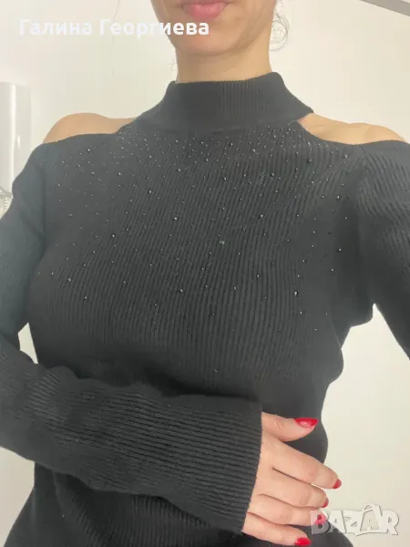 Черна поло блуза, снимка 1