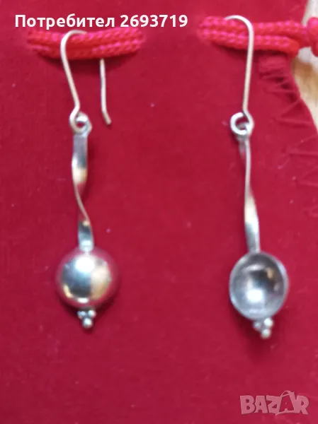 Сребърни  обици - 2️⃣ вида, снимка 1