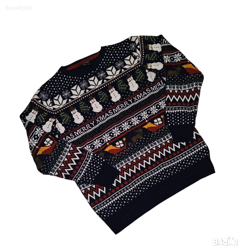 Мъжки коледен пуловер, снимка 1