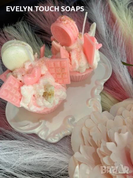 Декоративна ароматна свещ – мъфин, снимка 1