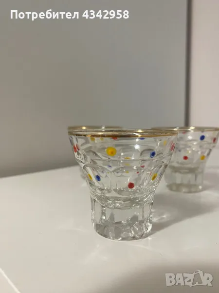 Vintage Glass Set 50s Rockabilly , снимка 1