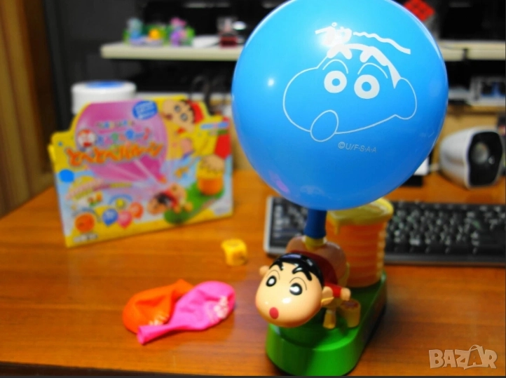   Забавна детска игра със зарчета и количка за надуване , снимка 1