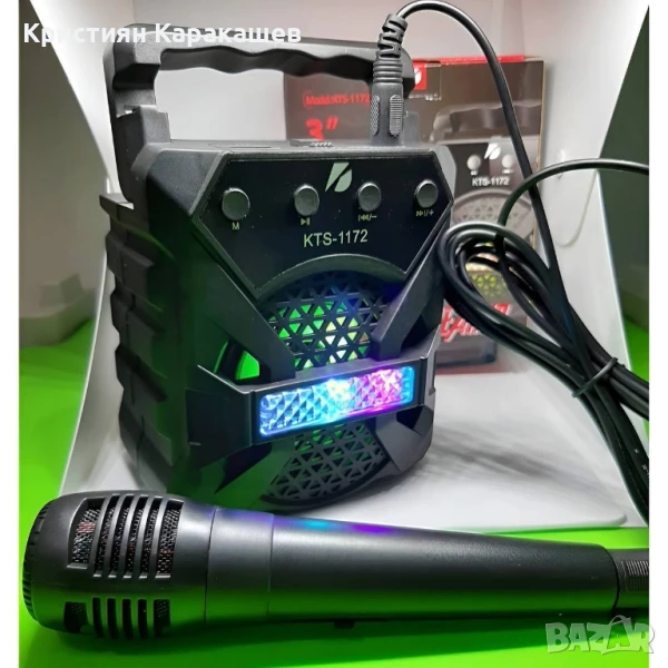 БЕЗЖИЧНА МИНИ BLUETOOTH ТОНКОЛОНКА KTS-1172, снимка 1