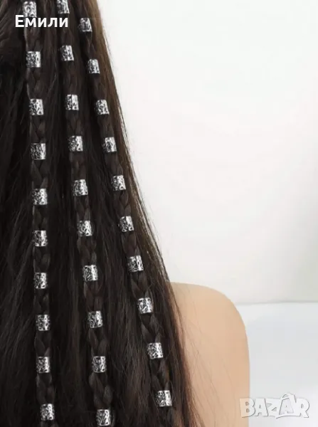 30 броя украшения аксесоари за коса в сребрист цвят, снимка 1