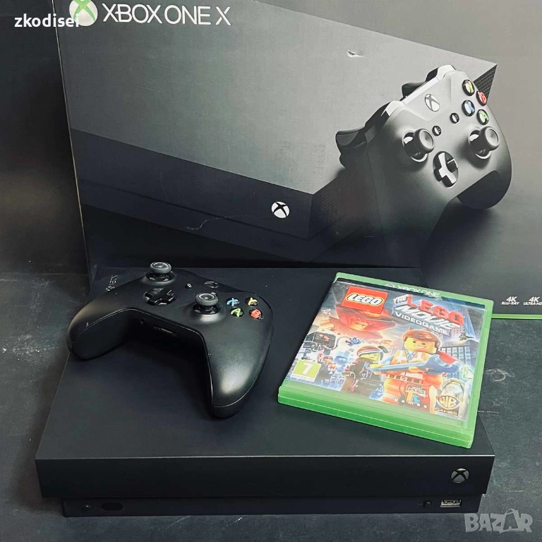 XBOX ONE X с 1бр. джойстик и 1бр. игра, снимка 1