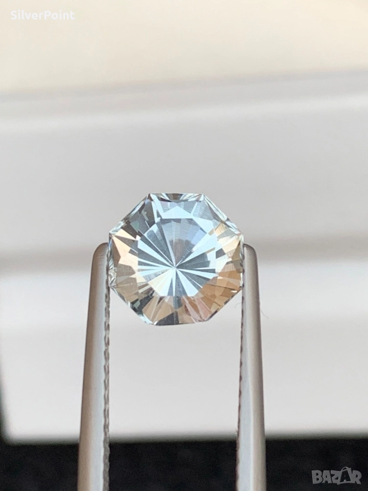Аквамарин октагон , снимка 1
