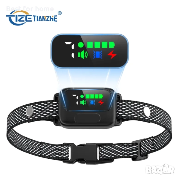 TIZE Акумулаторна каишка против лаене и импулсен вибрационен звуков сигнал, снимка 1